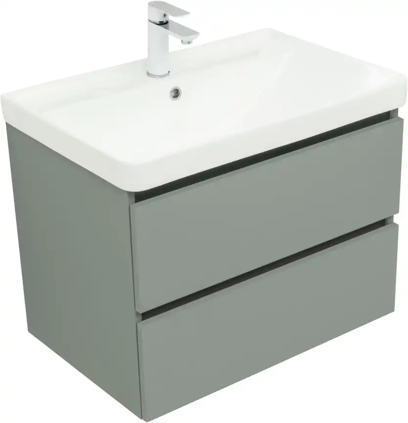 Тумба под раковину Aquanet Вега 2.0 70 мисти грин, подвесная, 337960 фото 5