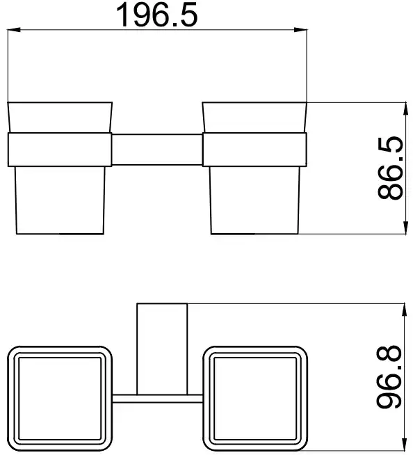 Стакан Allen Brau Infinity 6.21003-31 белый/черный матовый фото 2