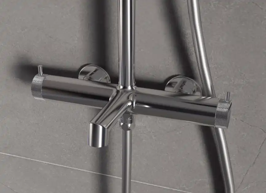 Душевая система  Vincea Rim VSFS-2RM1CH VSFS-2RM1CH для ванны с изливом, хром фото 2