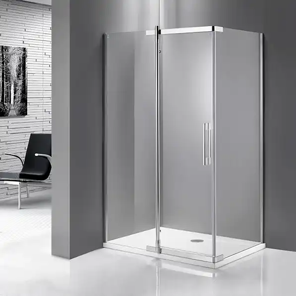 Душевой уголок Mirsant Smart Square 120х90 профиль Хром стекло прозрачное фото 1