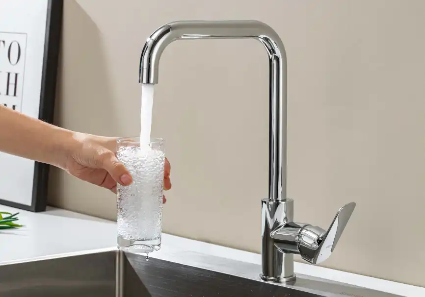 Смеситель для кухни Aquatek Вега AQ1081CR поворотный излив, Хром фото 7