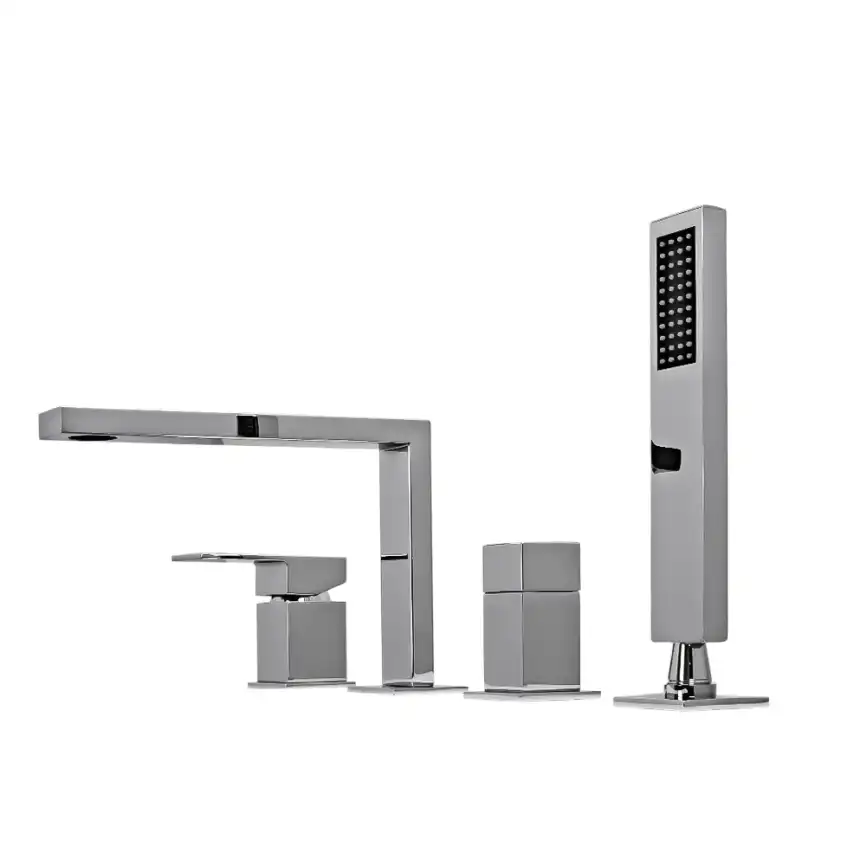 Смеситель на борт ванны AVS Cube 811-212-CR, хром фото 5