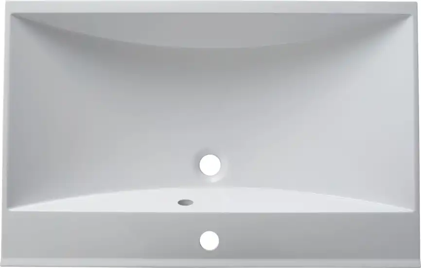 Раковина Aquanet Нота 75 281221 прямоугольная, Белая глянцевая фото 6