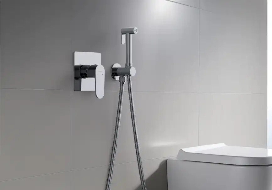 Гигиенический душ со смесителем Aquatek AQ1219CR однорычажный, Хром фото 4