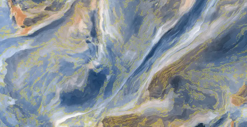 Керамогранит AZARIO CARLIN AQUA GOLD 60x120 Carving (H18004001G) фото 3