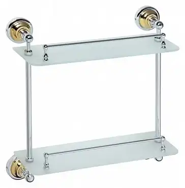 Полка стеклянная 40 см BEMETA RETRO золото 144202128 фото 1