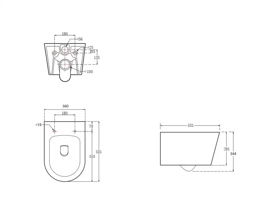 Подвесной унитаз Aquatek Оберон AQ1365T-00 безободковый, с сиденьем микролифт, со смывом Торнадо, Белый фото 2
