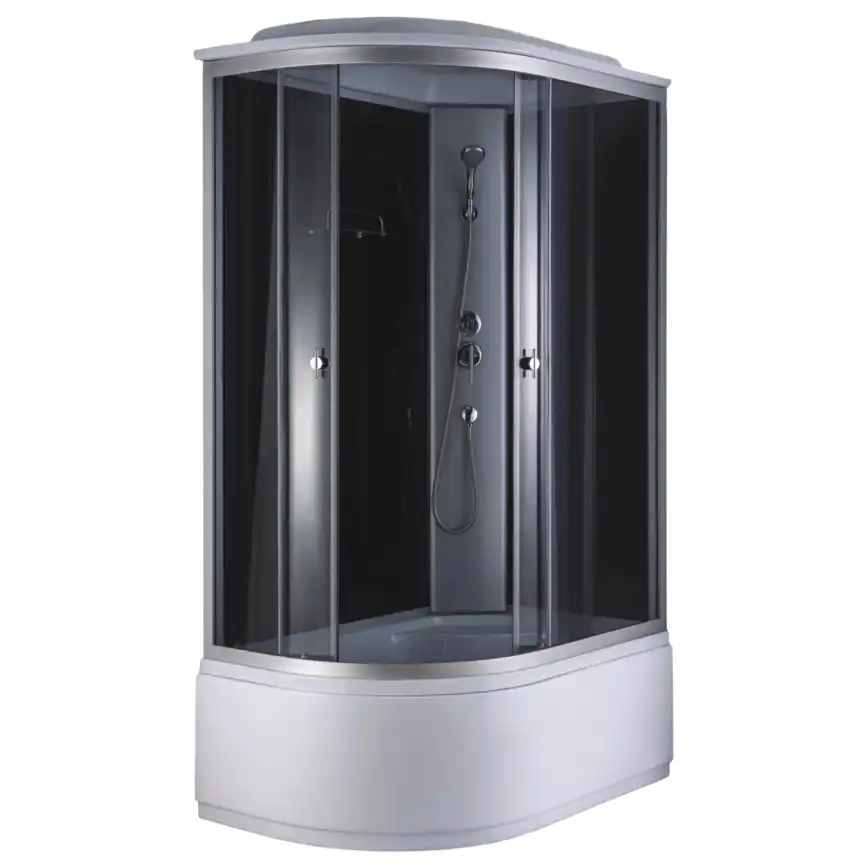 Душевая кабина Loranto 120х80, высокий поддон, Тонированное стекло, CS-887EATM/B-120 фото 1