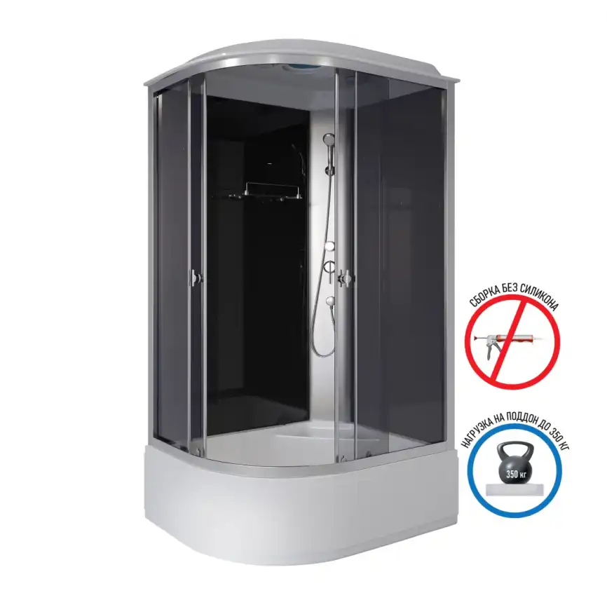 Душевая кабина Niagara Eco 120х80 E120/80/40R/TN высокий поддон фото 1