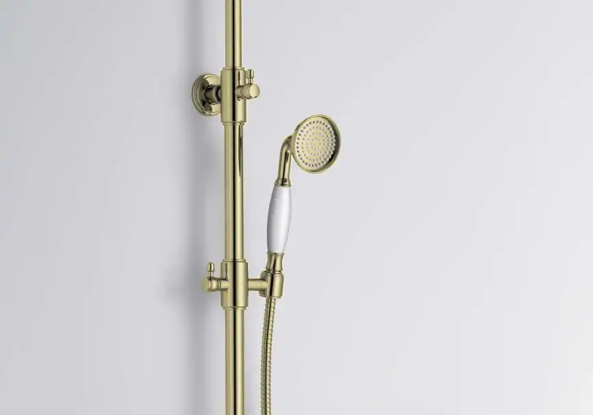 Душевая система Aquatek КЛАССИК AQ2543PG с термостатом, Золото глянцевое фото 10