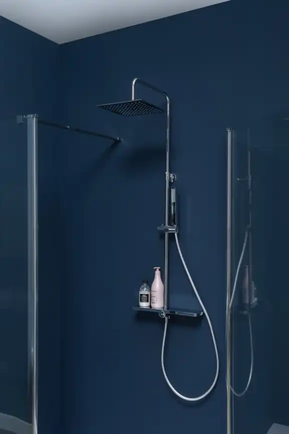 Душевая система Aquanet Pragmatic AF430-70-S-C для ванны и душа без смесителя, с верхним и ручным душем, Хром фото 6