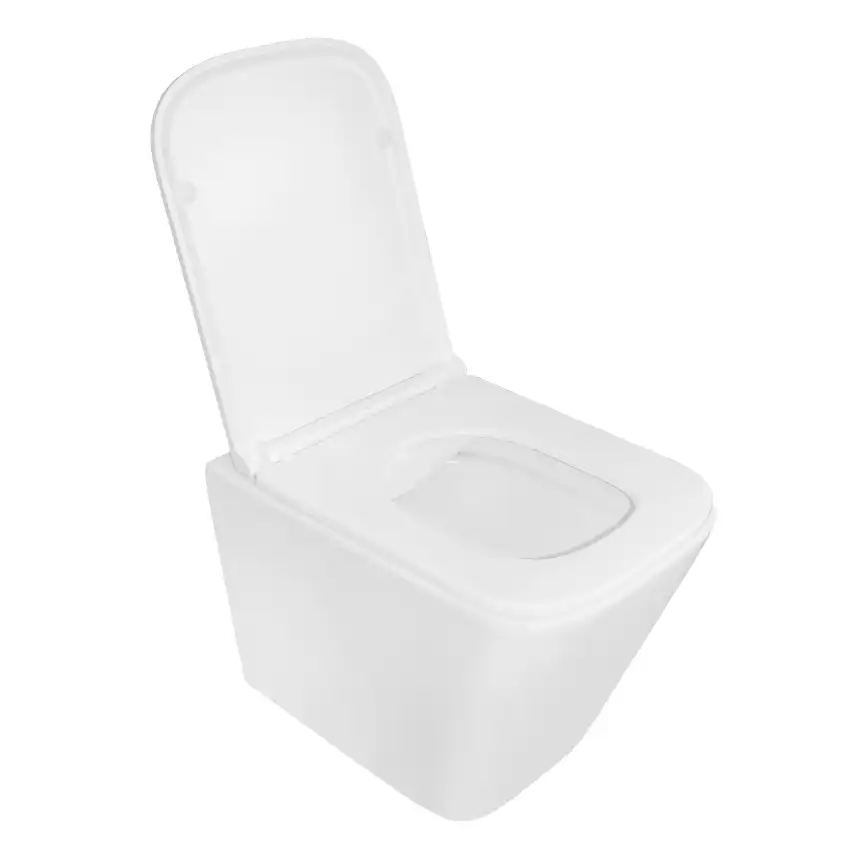 Подвесной унитаз Azario Pro PRO-002 безободковый, с сиденьем микролифт, Белый глянцевый фото 2