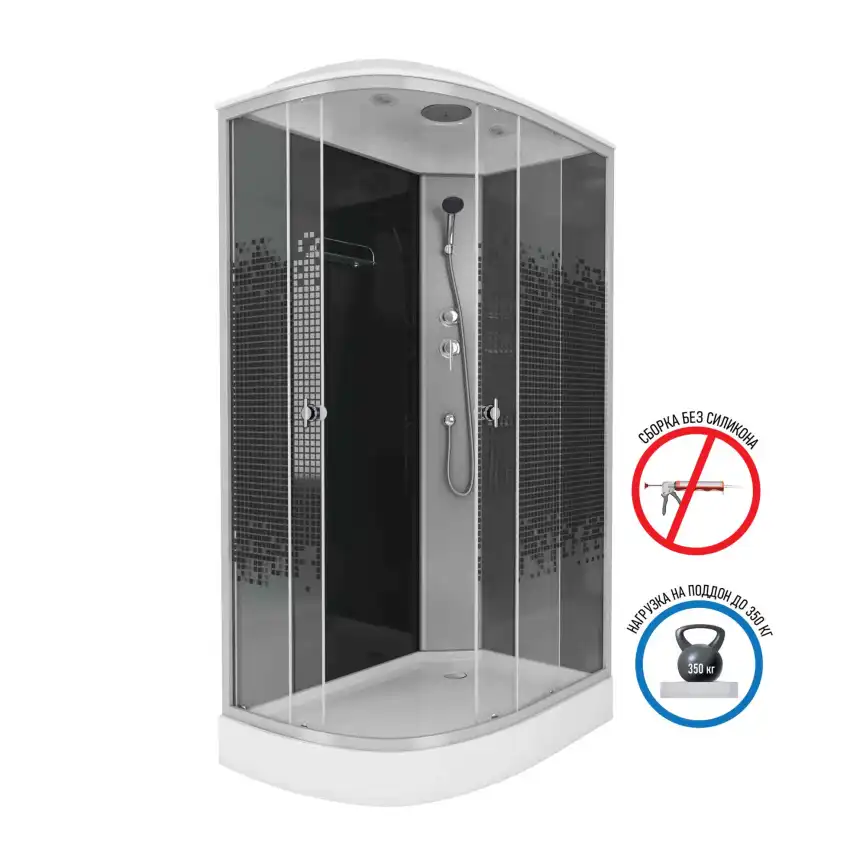 Душевая кабина Niagara Eco 120х80х215 NG-4512-14L низкий поддон, без гидромассажа фото 1