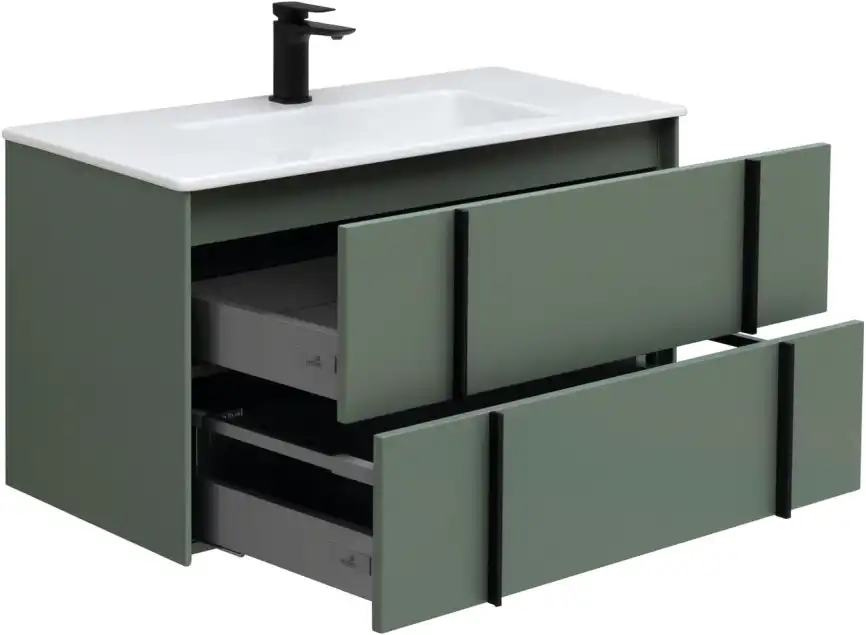 Тумба под раковину Allen Brau Reality 90 1.32006.CGM олива матовый фото 8