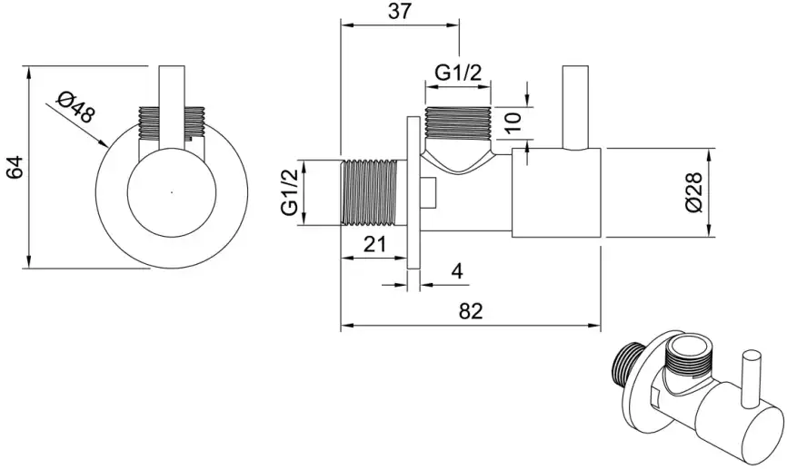 Запорный вентиль Allen Brau Priority 5.31026-00 хром фото 2