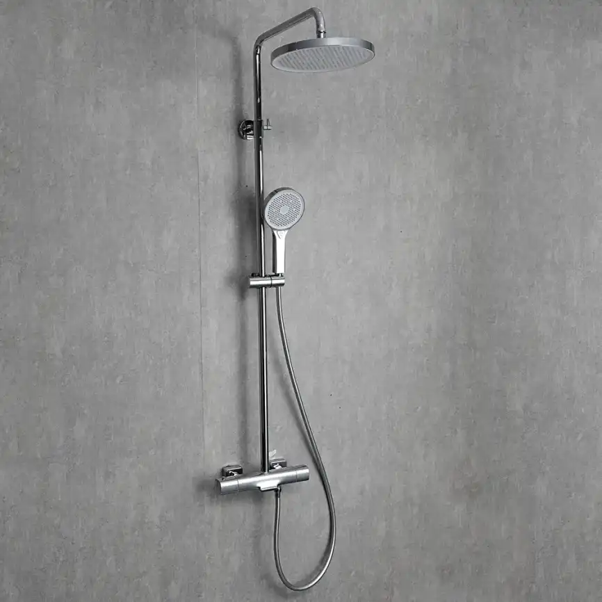 Душевая система Gappo G2495-71 с тропическим душем и термостатом, Хром фото 9