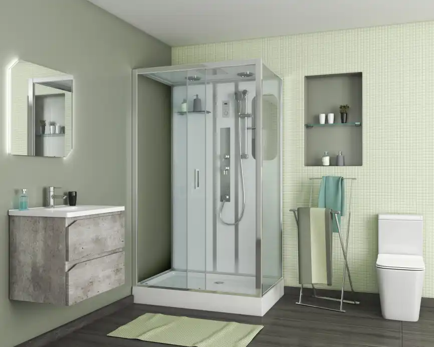 Душевая кабина Niagara Premium 120х80х210 NG-6012-01GQL низкий поддон, с гидромассажем фото 2