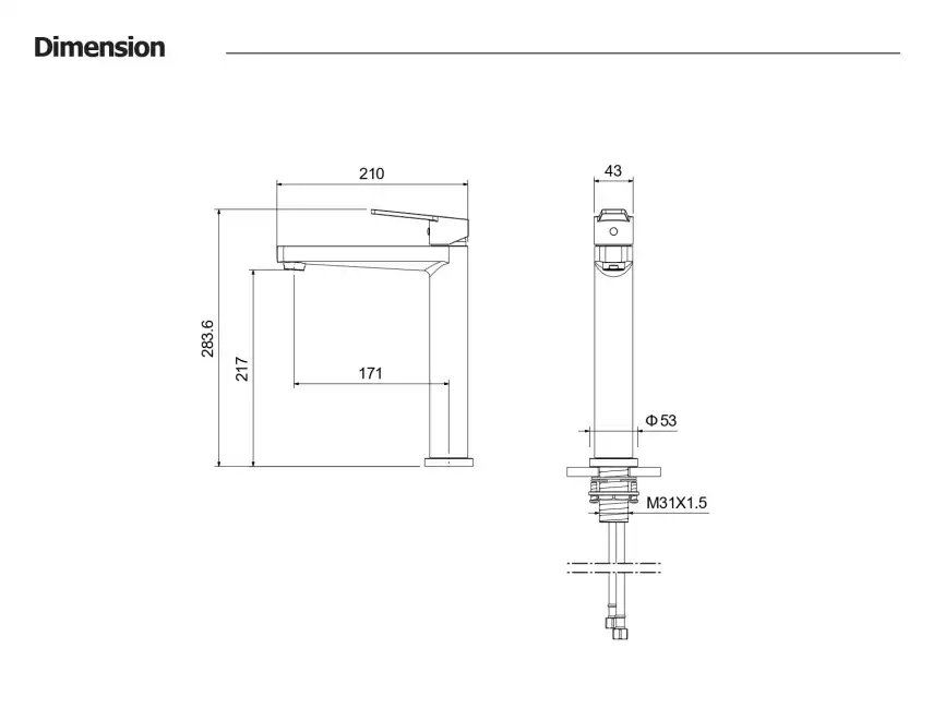 Смеситель для раковины Aquatek Лугано AQ1704BGM, Оружейная сталь фото 2