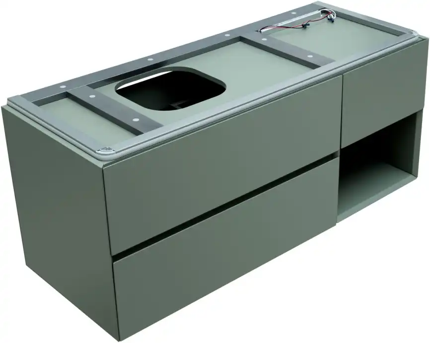 Тумба под раковину Allen Brau Infinity 120 1.21005.CGM L олива матовый фото 10