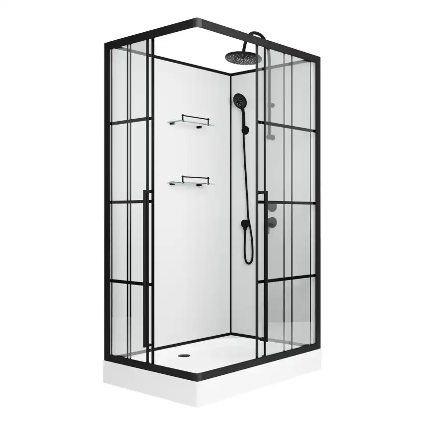 Душевая кабина Niagara Standart 100х80х225 ST100/80/15QR/KL/BKT низкий поддон, без гидромассажа фото 10