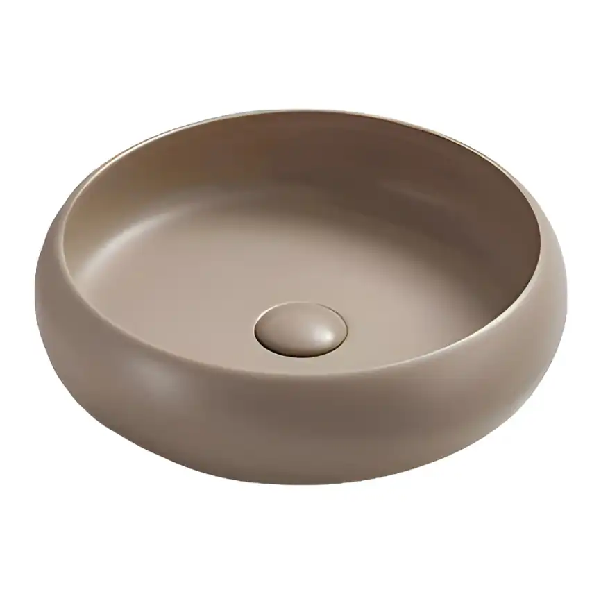 Раковина AVS Мерида 42x42 бежевая матовая фото 1