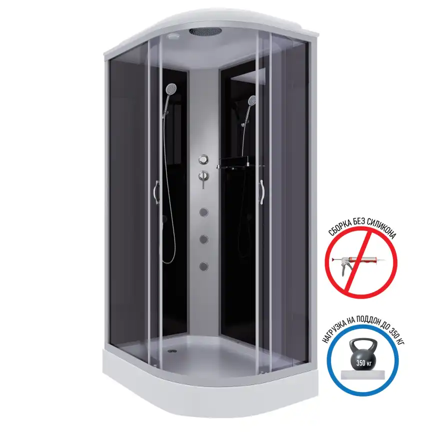 Душевая кабина Niagara Classic 120х80х215 NG-3512-14LG низкий поддон, с гидромассажем, 35121433LG фото 1