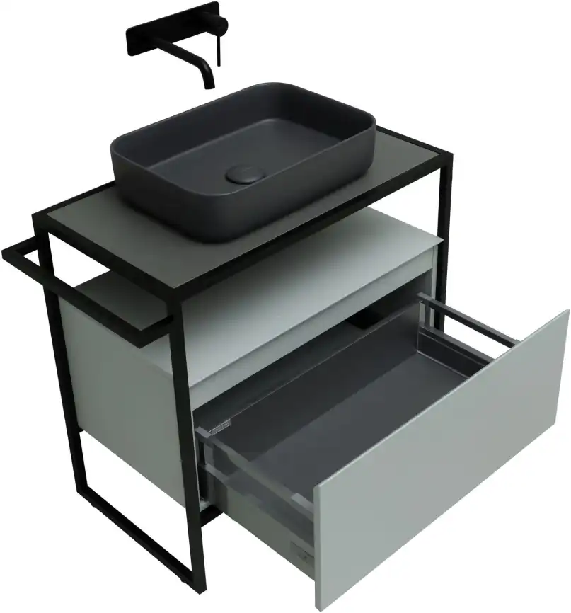 Тумба под раковину Allen Brau Priority 80 1.31002.PWM папирус матовый фото 6