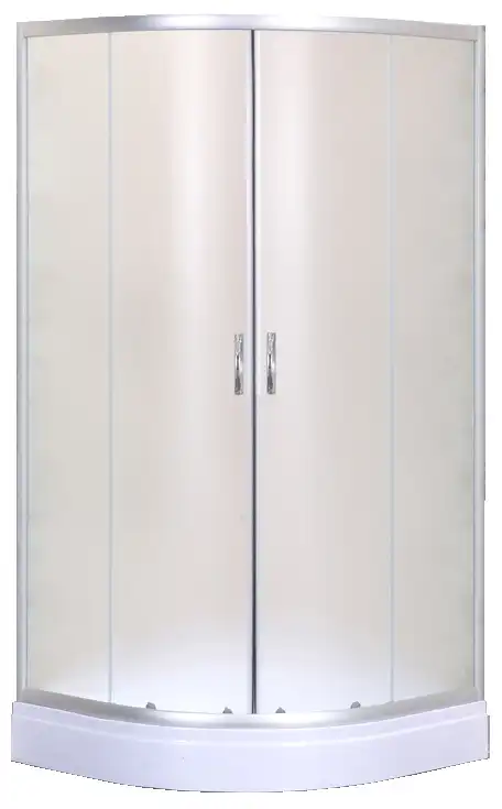 Душевой уголок Loranto 100х100х195, поддон 13 см, профиль сатин, CS-8025S фото 1