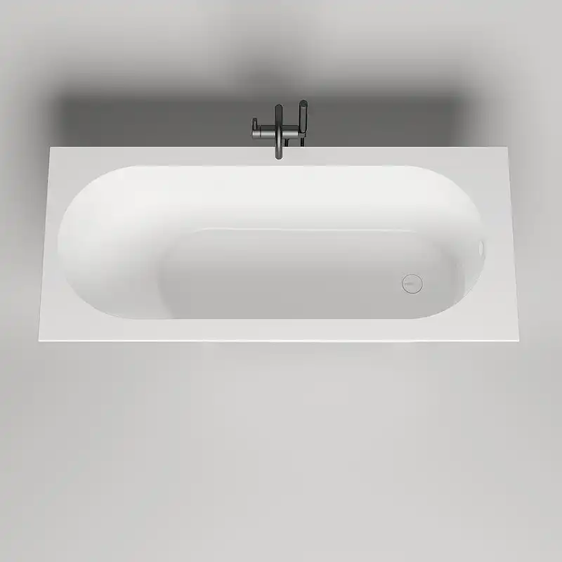 Ванна Salini ORNELLA 170х80 102324M из материала S-Stone, Белая матовая фото 1