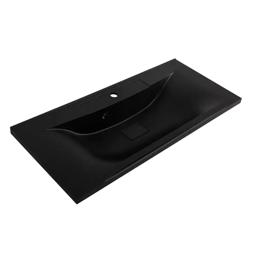 Раковина из искусственного камня BelBagno BB1000/445-LV-ART-PR-NERO фото 1