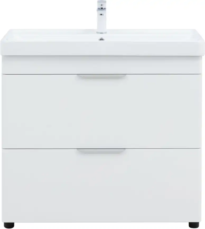 Тумба под раковину Aquanet Ирис New 90 напольная, белый глянец, напольная, 336309 фото 8