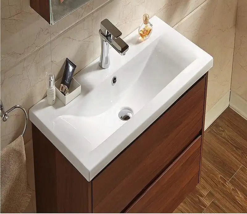 Умывальник CeramaLux 9393-70 715х395х155 Полувстраиваемая цвет Белый фото 1