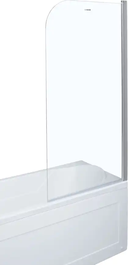 Шторка для ванны Aquanet  75 см, SG-750, профиль Хром, стекло Прозрачное фото 5
