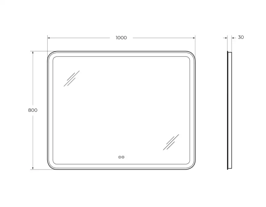 Зеркало с функцией памяти CEZARES CZR-SPC-MC-1000-800-RGB-TCH фото 10