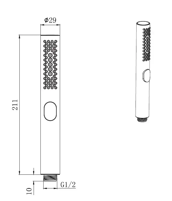 Душевая лейка Allen Brau Priority 5.31A20-MG графит брашированный фото 2