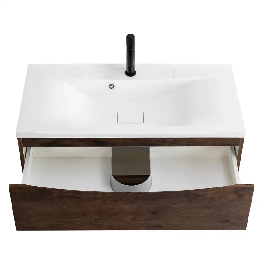 Тумба под раковину BelBagno MARINO-800-2C-SO-RW-P подвесная Rovere Moro фото 15