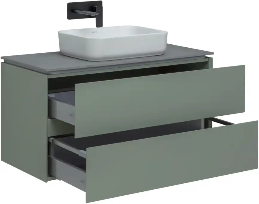 Тумба под раковину Allen Brau Infinity 100 1.21003.CGM олива матовый фото 4