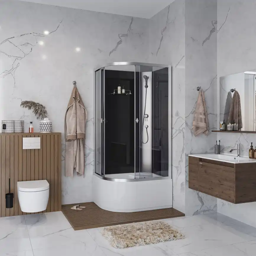 Душевая кабина Niagara Eco 90х70х195 E90/70/40R/TN/BK высокий поддон, без гидромассажа фото 3