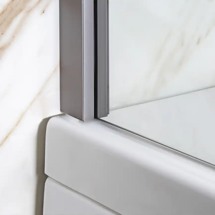 Шторка на ванну AVS Асти Дуо 100 см левая профиль оружейная сталь, прозрачное стекло, 803-0016-150-5545L-WS-T фото 6