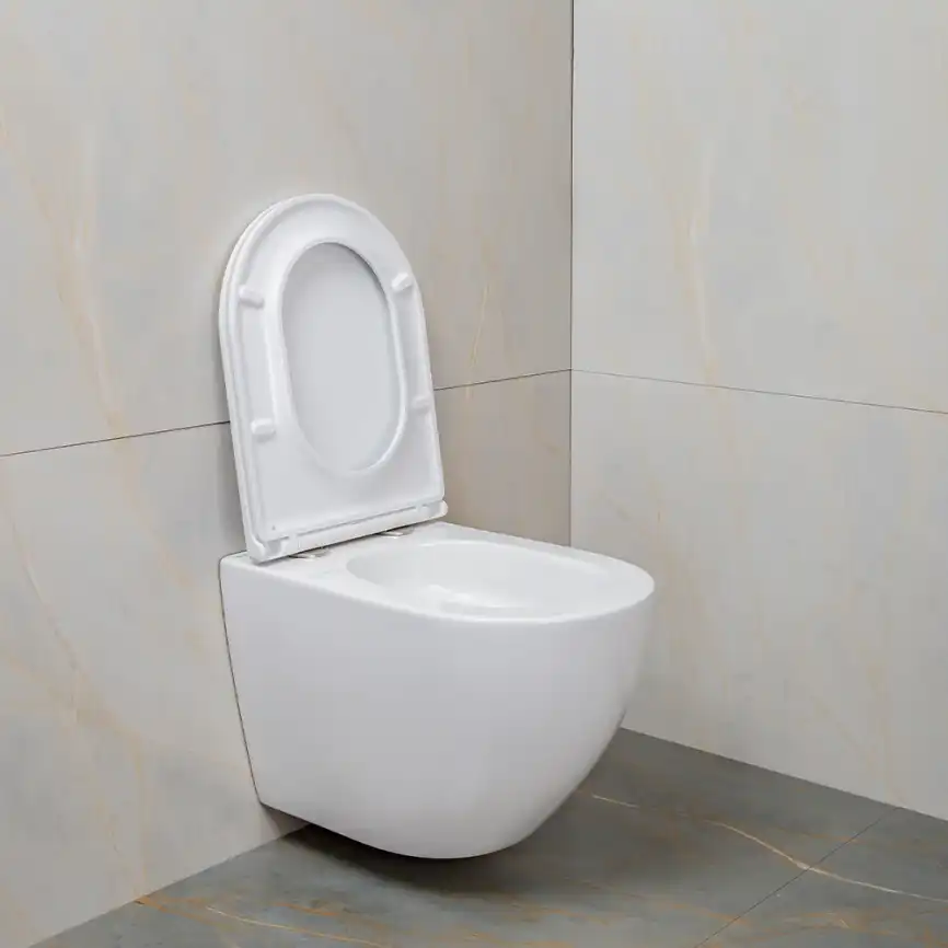 Унитаз подвесной AVS Метрополь 801-0044-P-T2-GW безободковый, со смывом Торнадо, белый фото 5