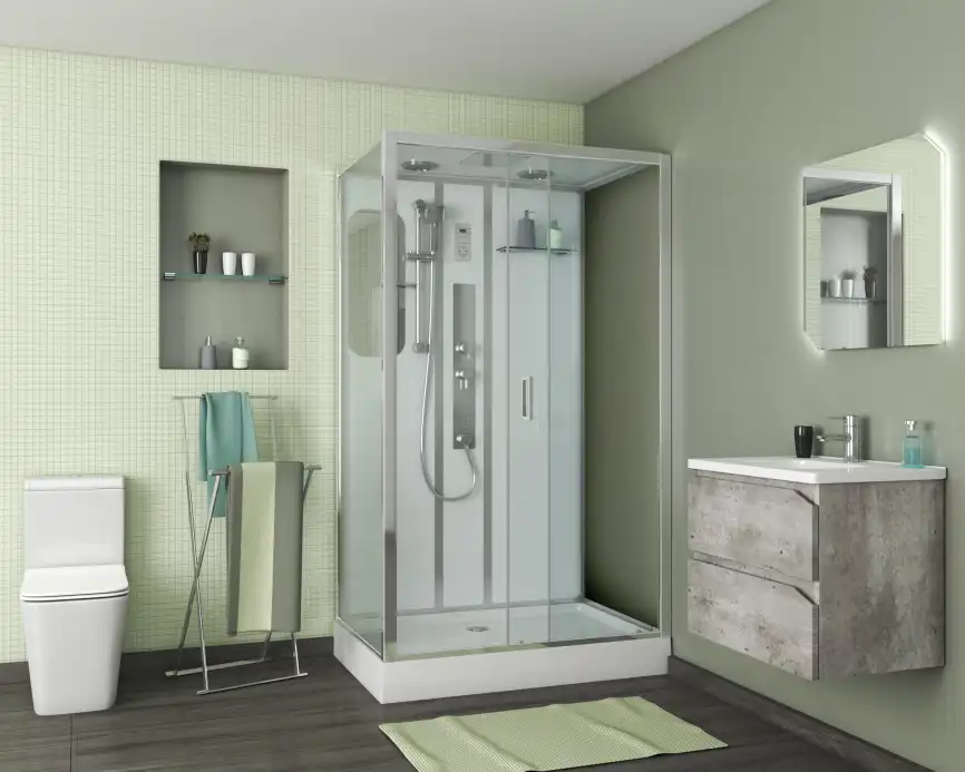 Душевая кабина Niagara Premium 120х80х210 NG-6012-01GQR низкий поддон, с гидромассажем фото 2