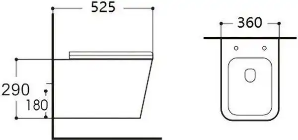 Унитаз подвесной Aquanet Tavr Rimless Tavr 2.0 W LX-1907MB Soft Close, Черный матовый фото 2