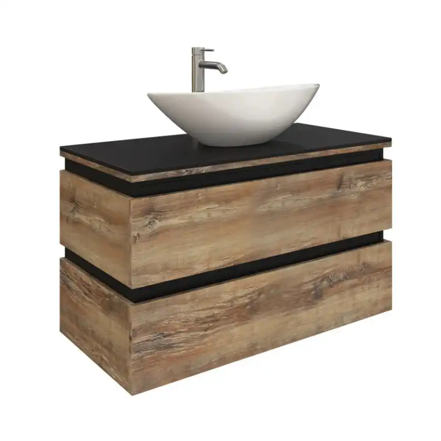 Тумба со столешницей AURA ТРИУМФ 90-2 подвесная Славянский Дуб фото 2