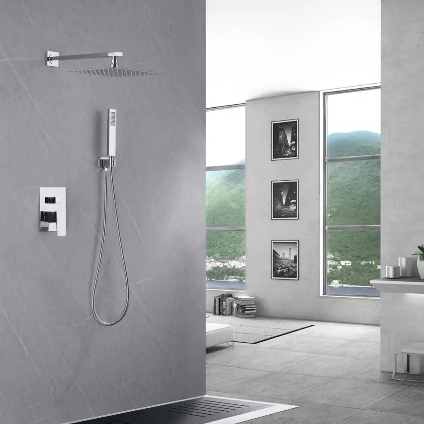 Душевая система ABBER Daheim AF8219 скрытого монтажа без излива, хром фото 2