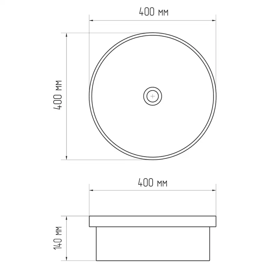 Раковина AVS Паула 40x40 белая фото 3