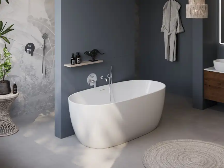 Акриловая ванна BelBagno 170х80 BB415-1700-800, отдельностоящая, Белая глянцевая фото 1