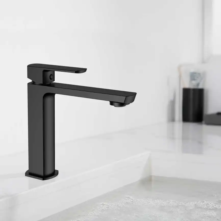 Смеситель для раковины Vincea Next VBF-1N1MB однорычажный, черный фото 1