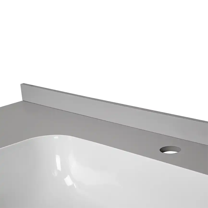 Раковина мебельная AVS Шарм 120x56 L белая/серая фото 6