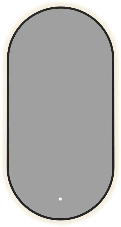Зеркало Aquanet Контур 600х1200 LED TX овал, черный, 367645 фото 1