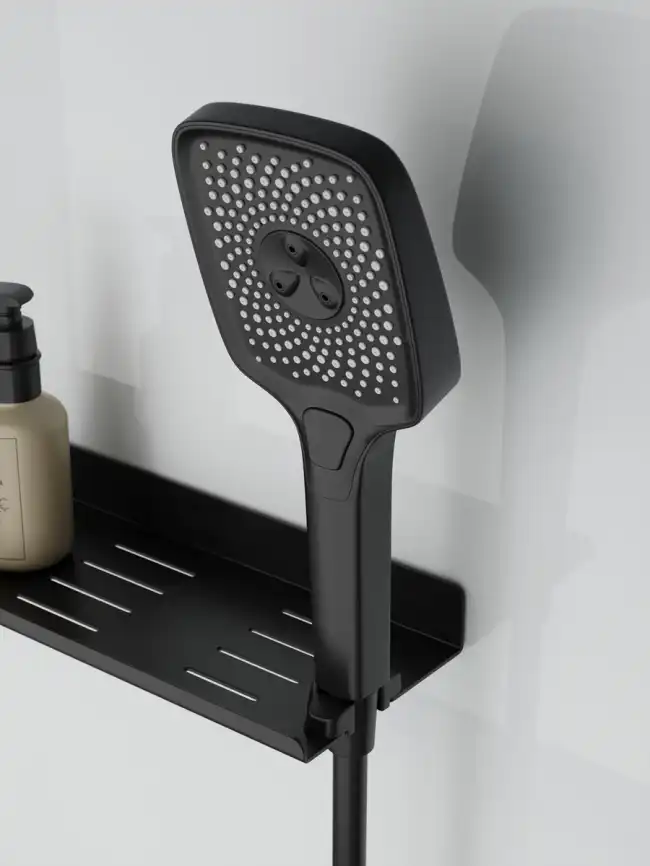 Душевая кабина BelBagno UNO-CAB-A-1-90-C-NERO-Bi-TOP-R, правая, профиль черный матовый фото 12